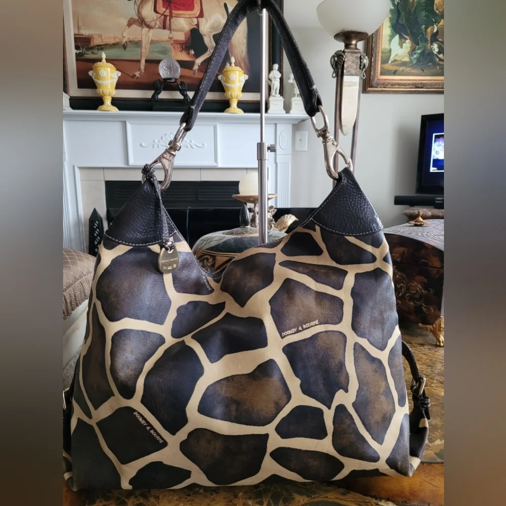 Dooney & Bourke Black and Tan Women's Bag - Picture 2 of 12